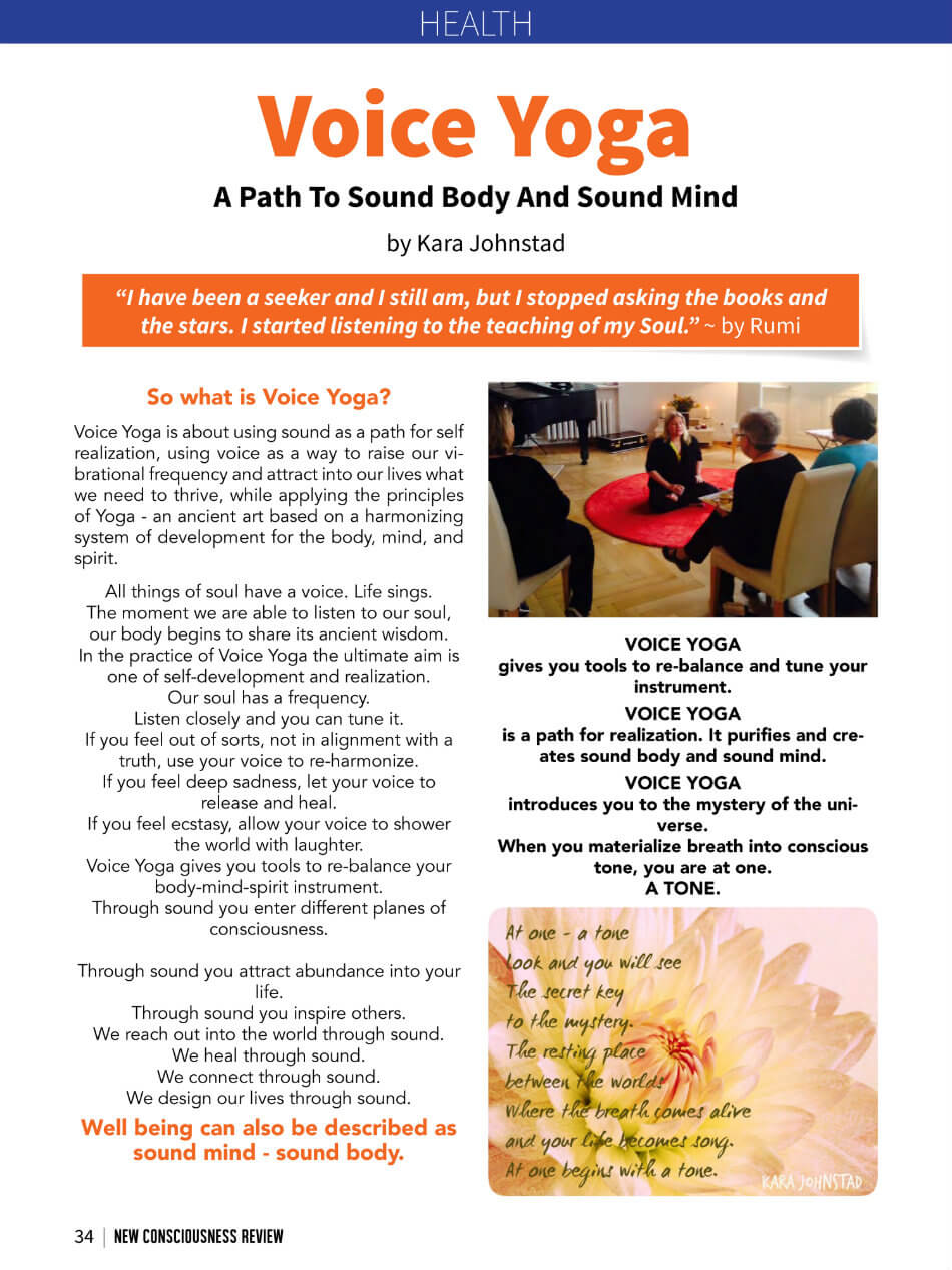 NEW CONSCIOUSNESS MEDIA REVIEW featuring Kara Johnstad - page 2