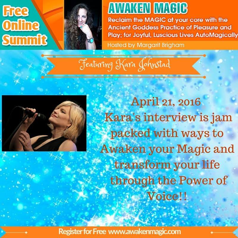 Voice Visionary Kara Johnstad talks at Awaken Magic Summit on the power of voice.