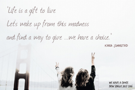 Singer-Songwriter Kara Johnstad releases We Have a Choice. Photo Golden Gate Bridge Unsplash