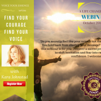 WEBINAR – Find Your Courage, Find Your Voice