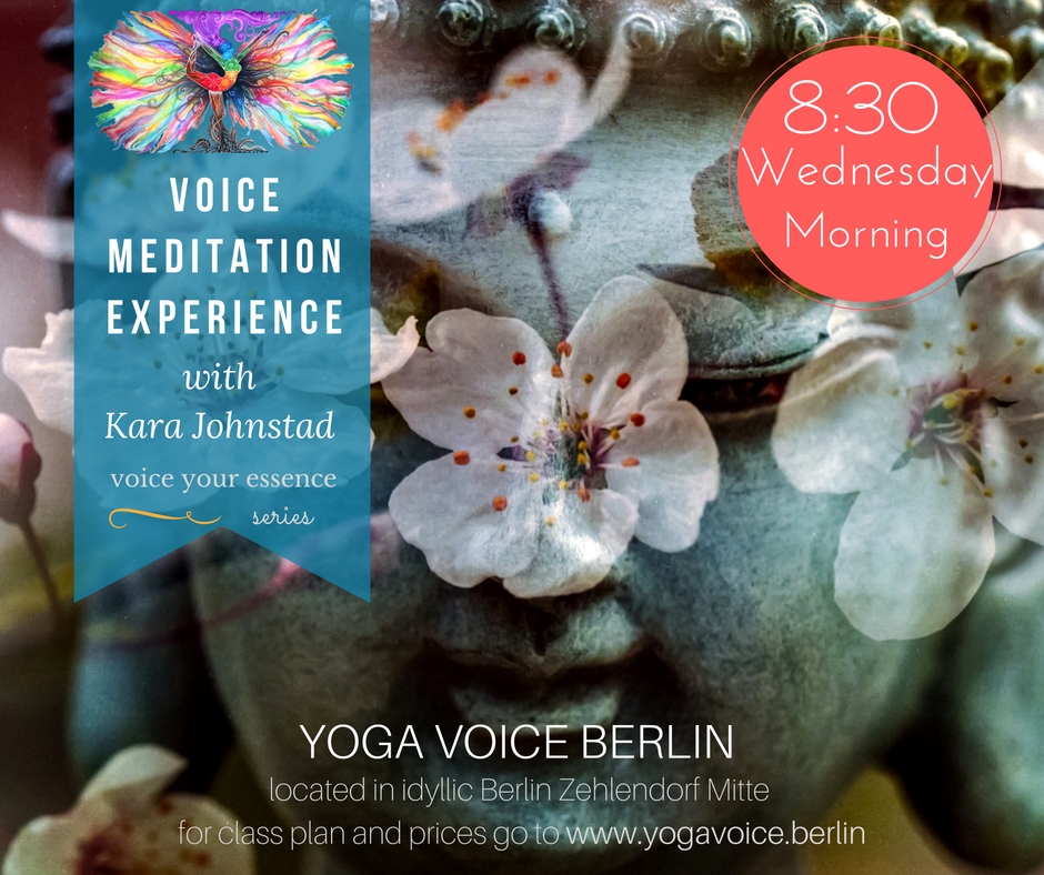 5 Part VOICE Meditation Experience with Kara Johnstad at Yoga Voice Berlin