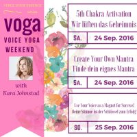 VOGA – Voice Yoga Workshop Sep 24 – 25, 2016