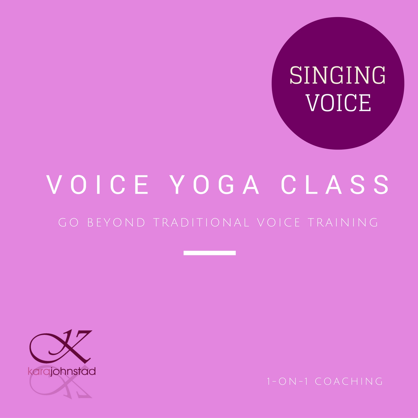 Voice Visionary Kara Johnstad and Voice Your Essence Training Sessions.
