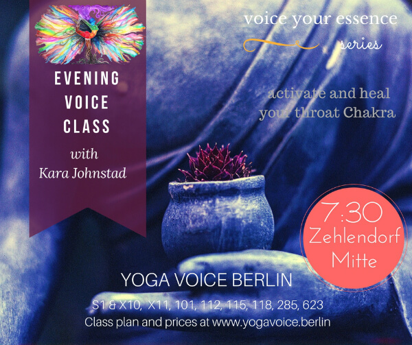 Voice Yoga Class 90 min with Kara Johnstad