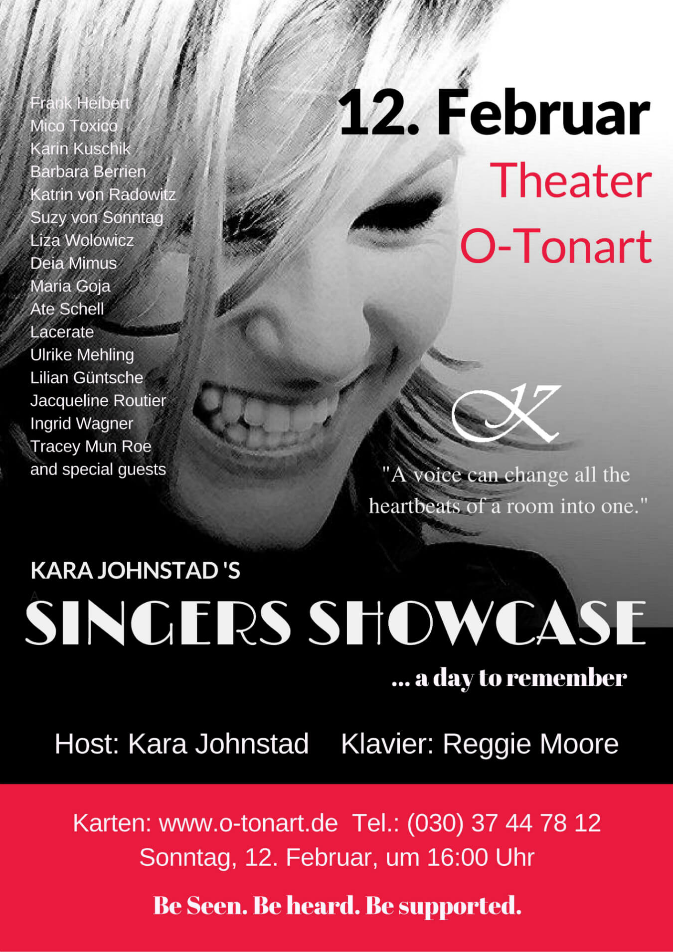 Kara Johnstad's SINGERS SHOWCASE at the Theater O-tonart
